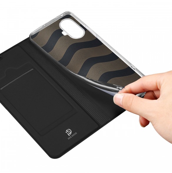 Dux Ducis Skin Pro-fodral för Realme 10 Pro Flip Card-plånboksställ Svart