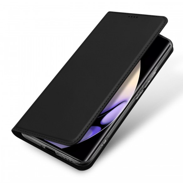 Dux Ducis Skin Pro-fodral för Realme 10 Pro+ flip-fodral plånboksställ svart