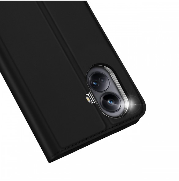Dux Ducis Skin Pro-fodral för Realme 10 Pro+ flip-fodral plånboksställ svart
