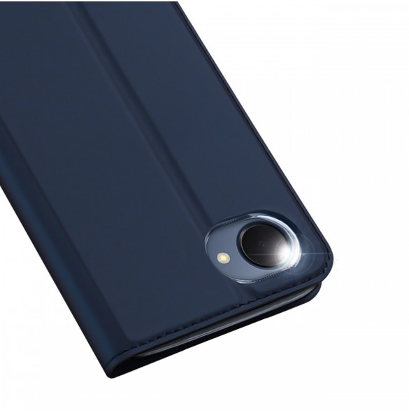 Dux Ducis Skin Pro Fodral För Realme C30 / Realme Narzo 50i Prime Cover Flip Card Plånboksställ Blå