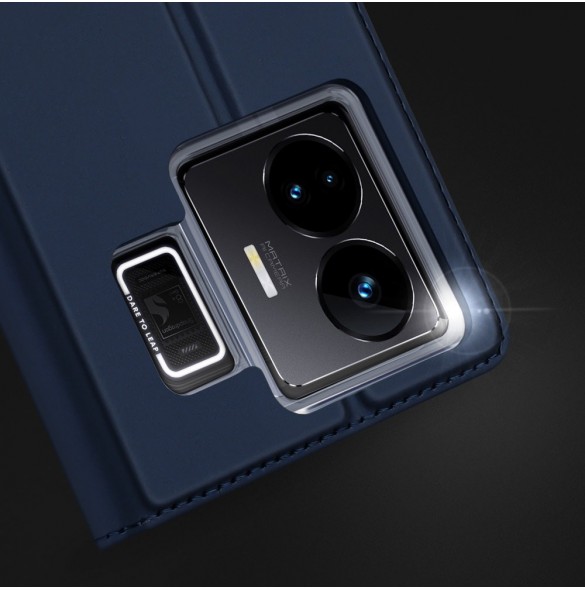 Dux Ducis Skin Pro Fodral För Realme GT Neo 5 / Realme GT3 Flip Cover Card Plånboksställ Svart