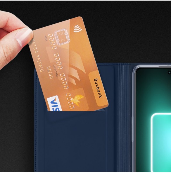 Dux Ducis Skin Pro Fodral För Realme GT Neo 5 / Realme GT3 Flip Cover Card Plånboksställ Svart