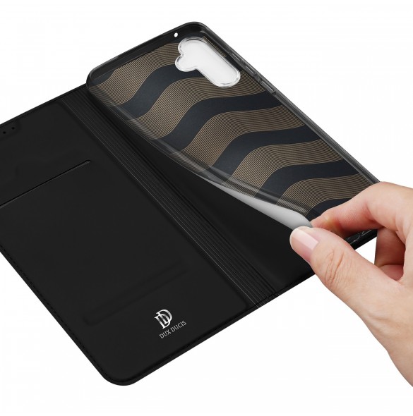 Dux Ducis Skin Pro-fodral för Samsung Galaxy A34 5G flip-fodral kort plånboksställ svart