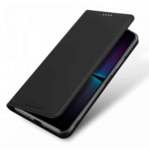 Dux Ducis Skin Pro Fodral för Sony Xperia 1 V Flip Card Plånboksställ Svart