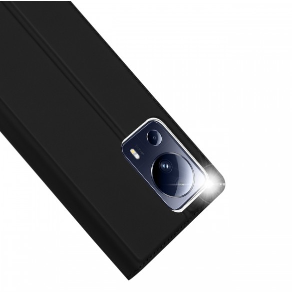 Dux Ducis Skin Pro-fodral för Xiaomi 13 Lite-fodral med flip-kort-plånboksställ svart