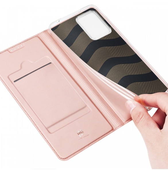 Dux Ducis Skin Pro-fodral för Xiaomi 13 Lite Flip Card-plånboksställ Rosa
