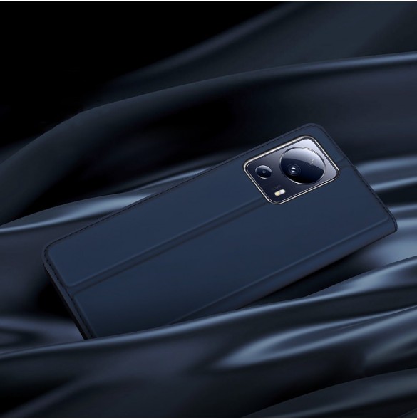 Dux Ducis Skin Pro-fodral för Xiaomi 13 Lite flip-fodral plånboksställ blå