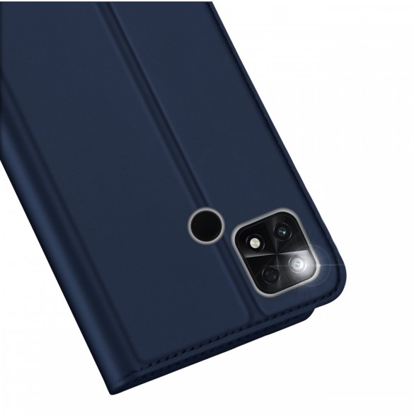 Dux Ducis Skin Pro-fodral för Xiaomi Poco C40 flip-cover-kortplånboksställ blå