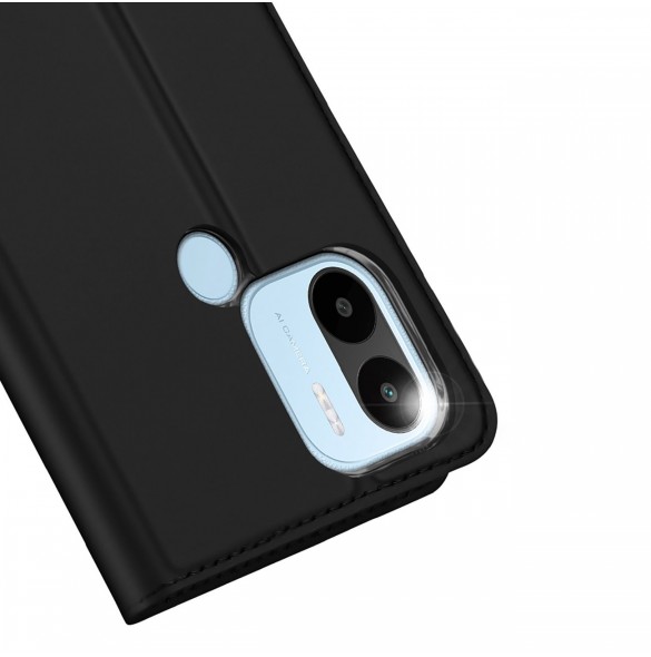 Dux Ducis Skin Pro Fodral för Xiaomi Redmi A1+ Flip Card Plånboksställ Svart