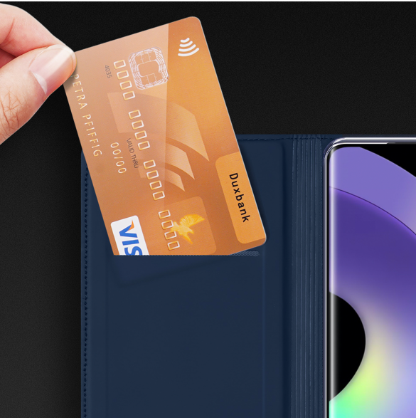 Dux Ducis Skin Pro Fodral för Xiaomi Redmi A1+ Flip Card Plånboksställ Svart
