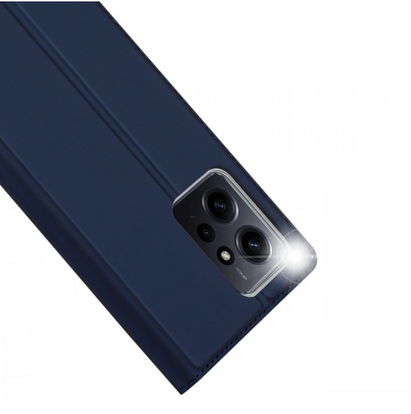 Dux Ducis Skin Pro-fodral till Xiaomi Redmi Note 12 Flip Card-plånboksställ Blå