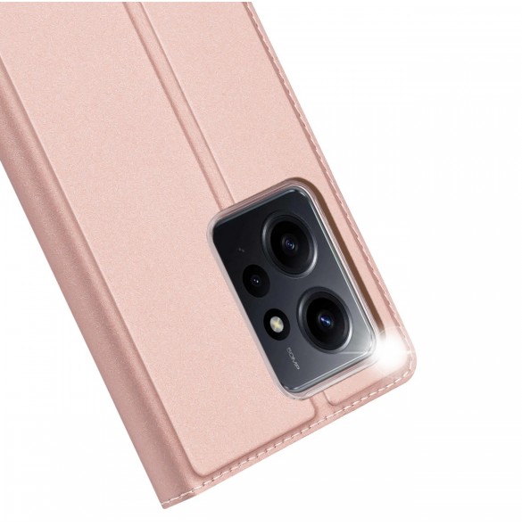 Dux Ducis Skin Pro Fodral för Xiaomi Redmi Note 12 Flip Card Plånboksställ Rosa