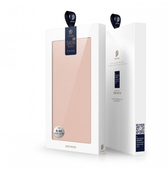 Dux Ducis Skin Pro Fodral för Xiaomi Redmi Note 12 Flip Card Plånboksställ Rosa