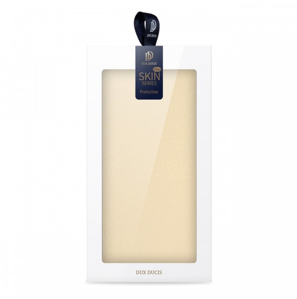 Dux Ducis Skin Pro Fodral För Xiaomi Redmi Note 12 Pro / Poco X5 Pro 5G Cover Flip Card Plånboksställ Guld