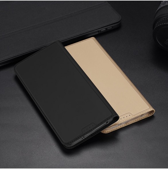 Dux Ducis Skin Pro-fodral till Xiaomi Redmi Note 12 Pro+ Flip Card-plånboksställ guld