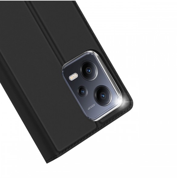 Dux Ducis Skin Pro-fodral till Xiaomi Redmi Note 12 Pro+ flip-fodral plånboksställ svart