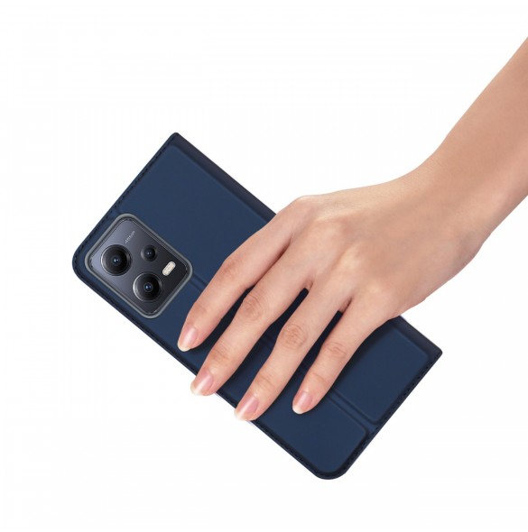 Dux Ducis Skin Pro-fodral för Xiaomi Redmi Note 12 Pro+ flip-fodral plånboksställ blå
