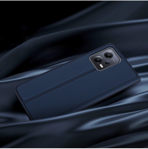 Dux Ducis Skin Pro-fodral för Xiaomi Redmi Note 12 Pro+ flip-fodral plånboksställ blå