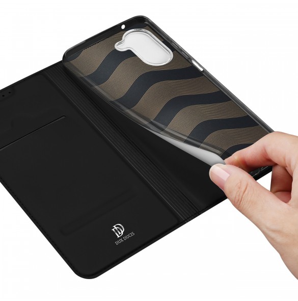 Dux Ducis Skin Pro Fodral Realme 10 Flip Card Plånboksställ Svart