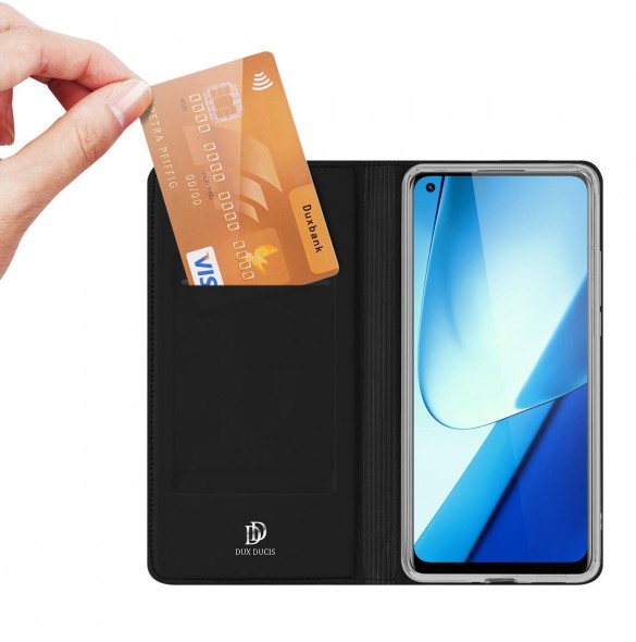 Dux Ducis Skin Pro Case Realme 11 Flip Card Plånboksställ Svart