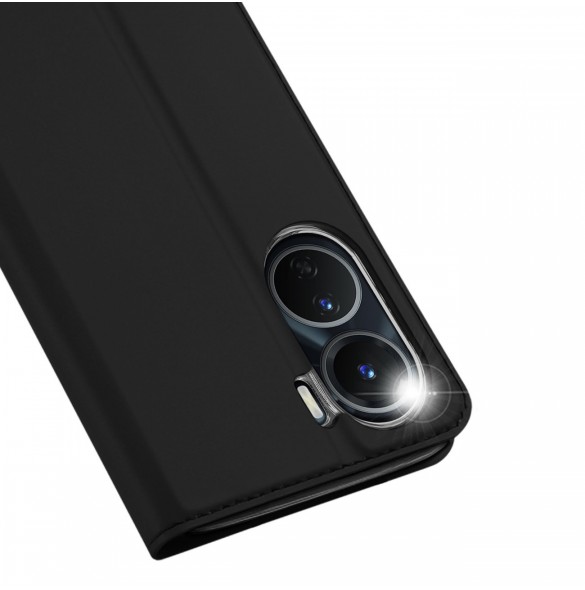Dux Ducis Skin Pro fodral Vivo Y16 / Y02s plånbokshölsterfodral med flik svart