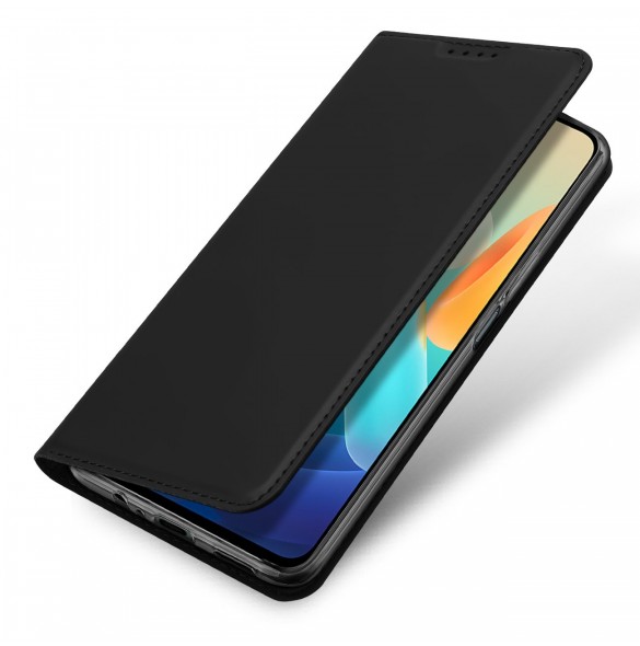 Dux Ducis Skin Pro fodral Vivo Y16 / Y02s plånbokshölsterfodral med flik svart