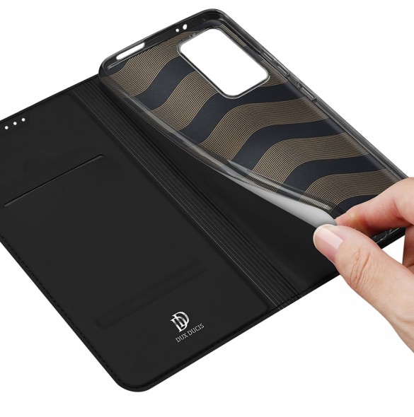 Dux Ducis Skin Pro-fodral Xiaomi 12T Pro / 12T plånbokshölsterfodral med flip black
