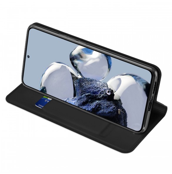Dux Ducis Skin Pro-fodral Xiaomi 12T Pro / 12T plånbokshölsterfodral med flip black