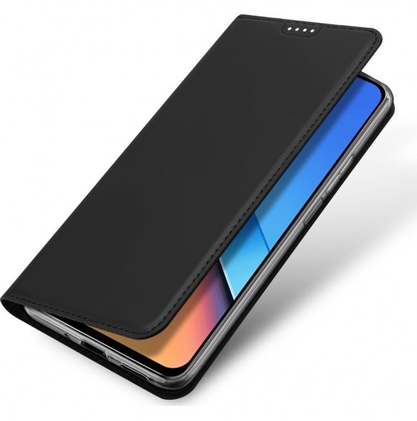 Dux Ducis Skin Pro eko-läderfodral till Xiaomi Poco M6 Pro/Redmi 12/Redmi 12R - svart