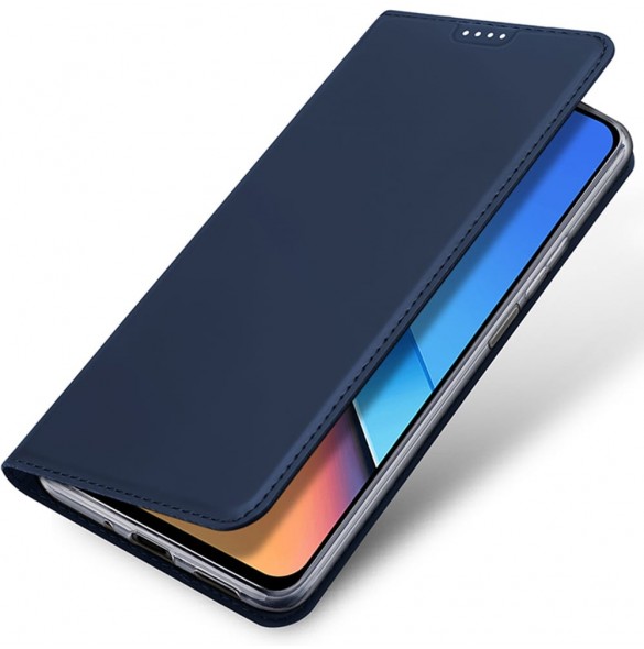 Dux Ducis Skin Pro eko-läderfodral till Xiaomi Poco M6 Pro/Redmi 12/Redmi 12R - blå