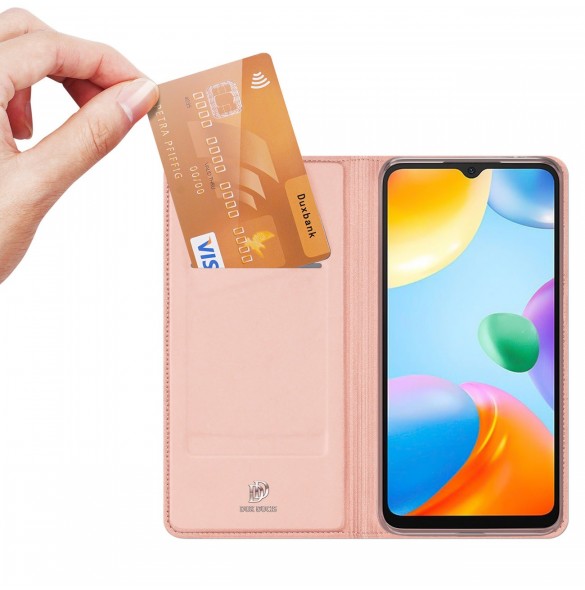 Dux Ducis Skin Pro flipfodral till Xiaomi Redmi 10C rosa