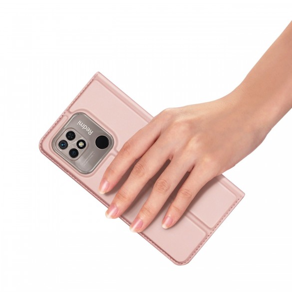 Dux Ducis Skin Pro flipfodral till Xiaomi Redmi 10C rosa