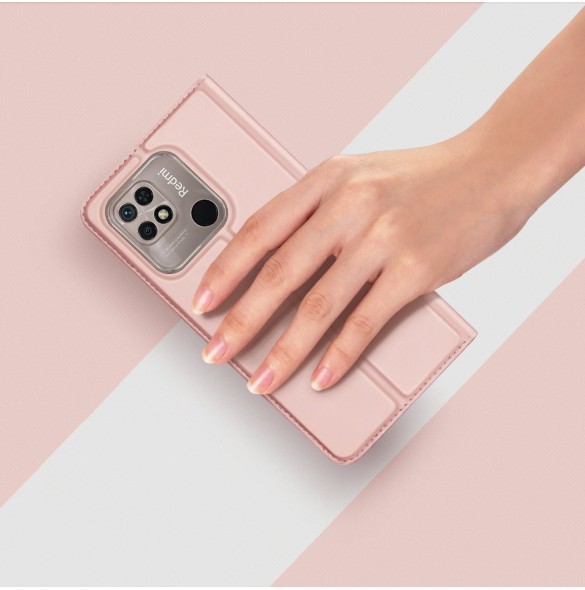 Dux Ducis Skin Pro flipfodral till Xiaomi Redmi 10C rosa
