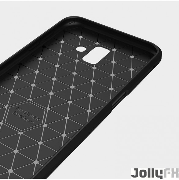 Svart och väldigt snyggt skydd Samsung Galaxy J6 Plus 2018 J610.