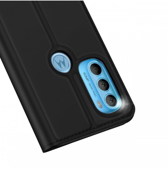 Dux Ducis Skin Pro hölsterfodral med flik Motorola Moto G71 5G svart