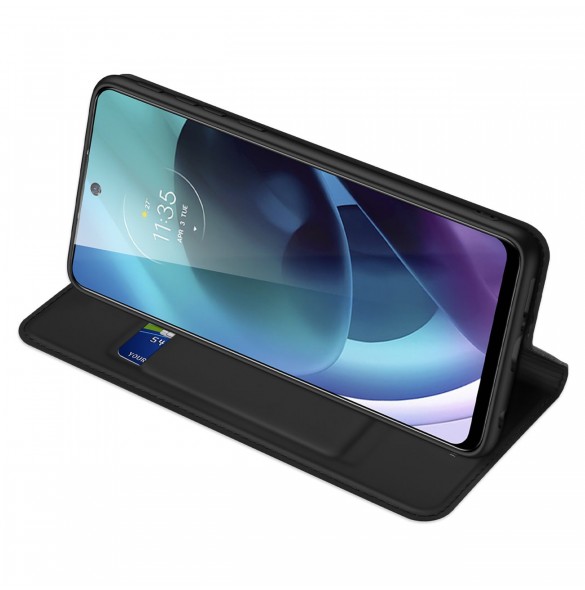 Dux Ducis Skin Pro hölsterfodral med flik Motorola Moto G71 5G svart