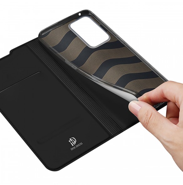 Dux Ducis Skin Pro hölsterfodral med flik Oppo Reno7 Pro 5G svart