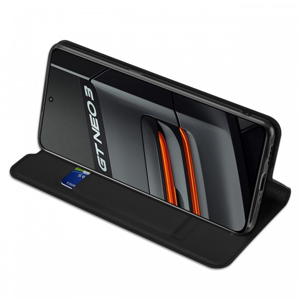 Dux Ducis Skin Pro hölsterfodral med flik Realme GT Neo 3 svart