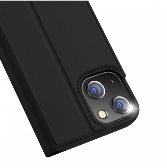 Dux Ducis Skin Pro hölsterfodral med flip iPhone 13/14 svart