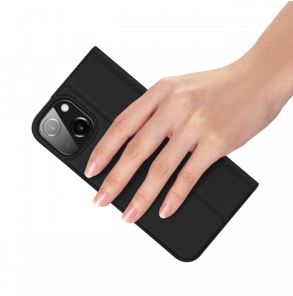 Dux Ducis Skin Pro hölsterfodral med flip iPhone 13/14 svart