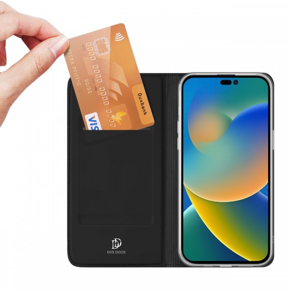 Dux Ducis Skin Pro hölsterfodral Flip Cover för iPhone 14 Pro Max svart