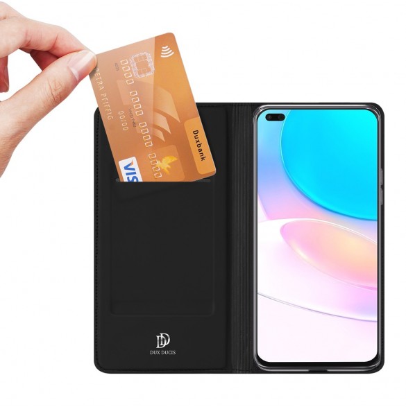 Dux Ducis Skin Pro hölsterfodral med flik Honor 50 Lite svart