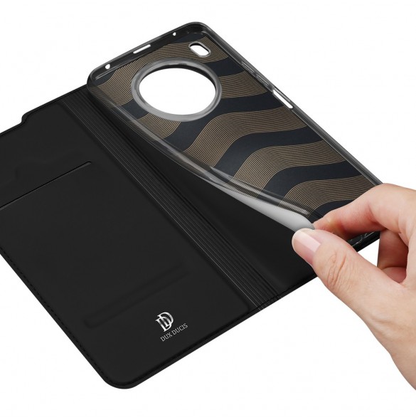 Dux Ducis Skin Pro hölsterfodral med flik Honor 50 Lite svart