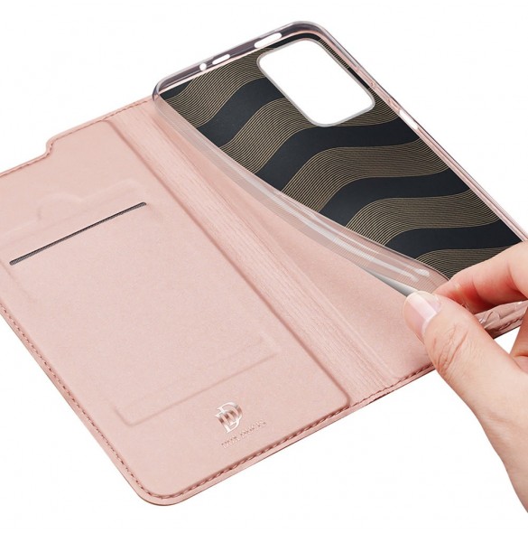 Dux Ducis Skin Pro Hölster Cover Flip Cover för Poco M4 Pro 5G rosa