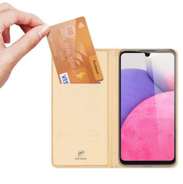 Dux Ducis Skin Pro Hölster Cover Flip Cover för Samsung Galaxy A33 5G guld