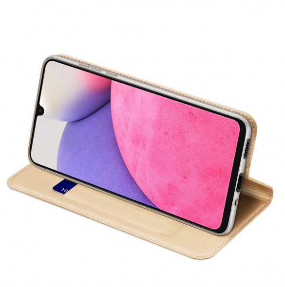 Dux Ducis Skin Pro Hölster Cover Flip Cover för Samsung Galaxy A33 5G guld