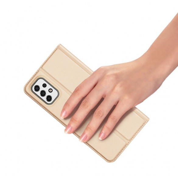 Dux Ducis Skin Pro Hölster Cover Flip Cover för Samsung Galaxy A53 5G guld