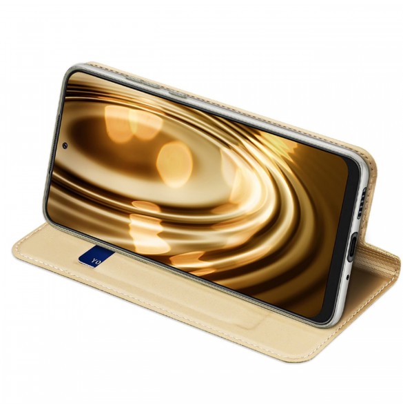 Dux Ducis Skin Pro Hölster Cover Flip Cover för Samsung Galaxy A73 guld