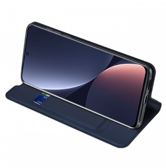 Dux Ducis Skin Pro Hölster Cover Flip Cover för Xiaomi 12 Pro blå