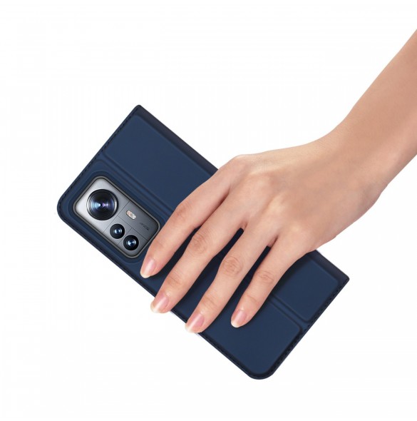 Dux Ducis Skin Pro Hölster Cover Flip Cover för Xiaomi 12 Pro blå